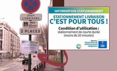 Information stationnement livraisons