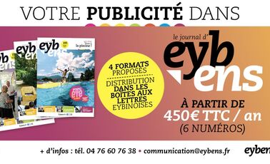 Encarts publicitaires disponibles dans le journal d'Eybens !