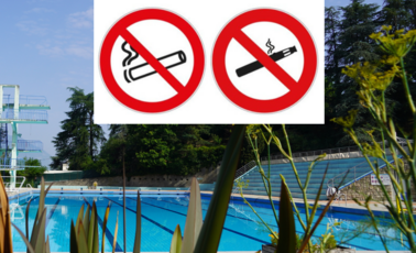 Interdiction de fumer et de vapoter à la piscine