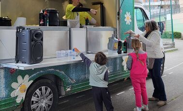 Un food truck à l'école