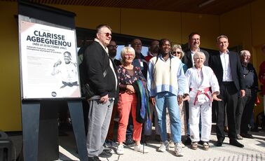 Le dojo inauguré par Clarisse Agbegnenou