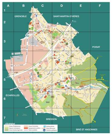 Plan de la ville d'Eybens