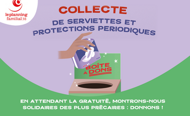 Campagne de collecte de protections périodiques